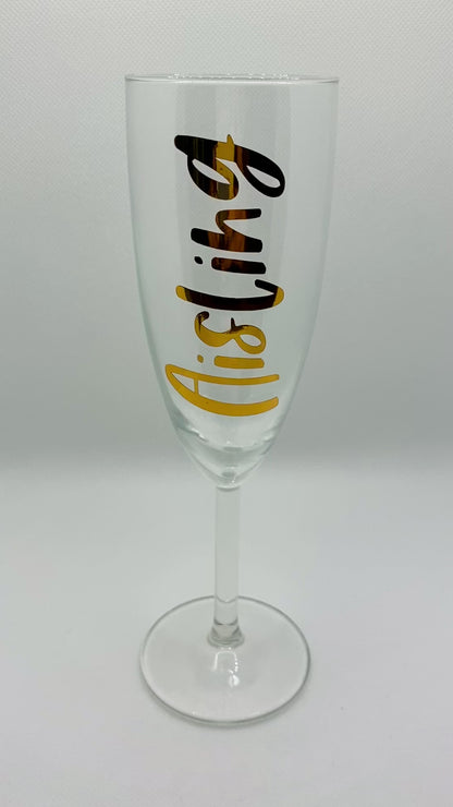 Personalised Name Champagne Flute